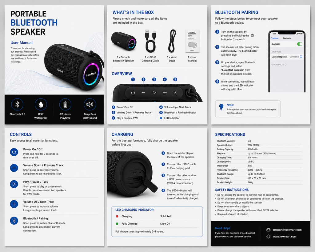 Portable Bluetooth Speaker