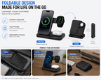 LuxeMart 3-in-1 Wireless Charging Station for iPhone, Apple Watch & AirPods