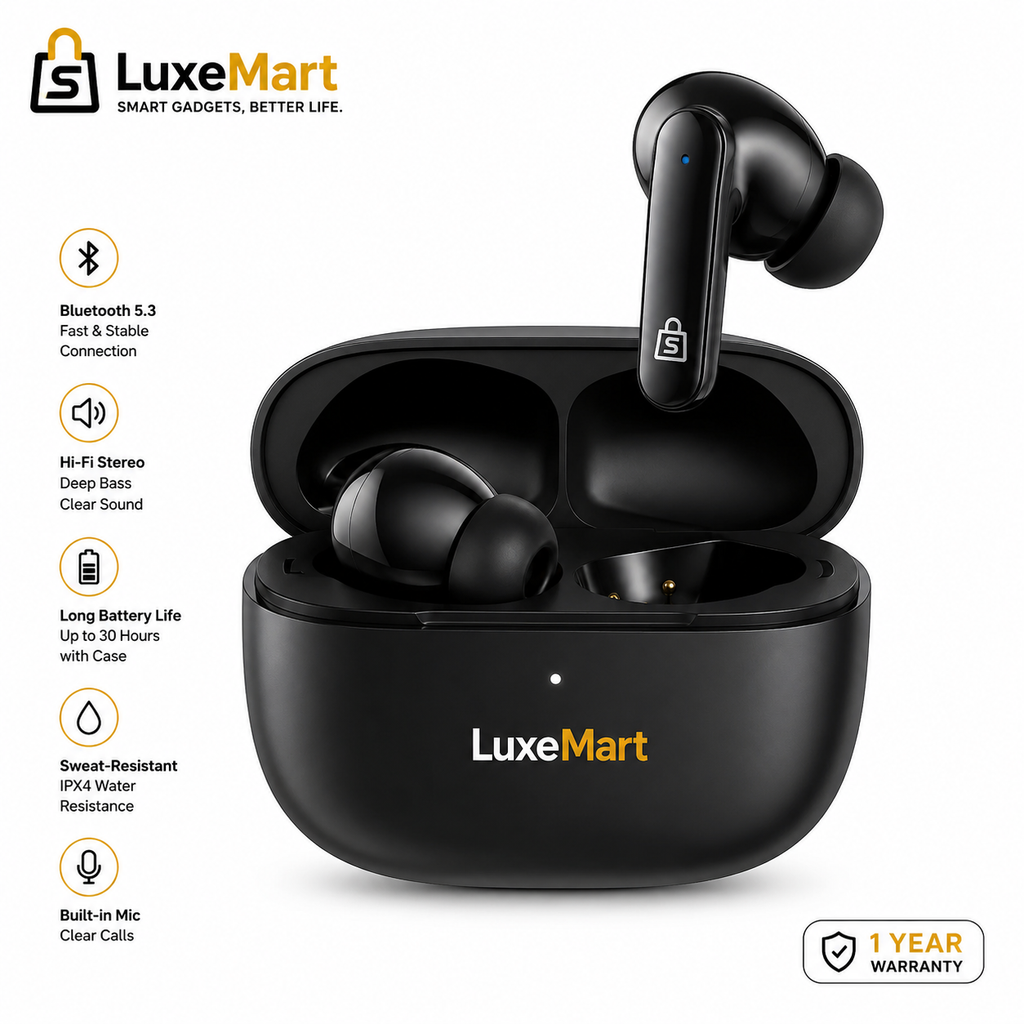 Bluetooth Wireless Earbuds with Charging Case