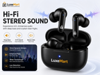 LuxeMart Wireless Bluetooth Earbuds – Hi-Fi Stereo Noise Reduction with Charging Case