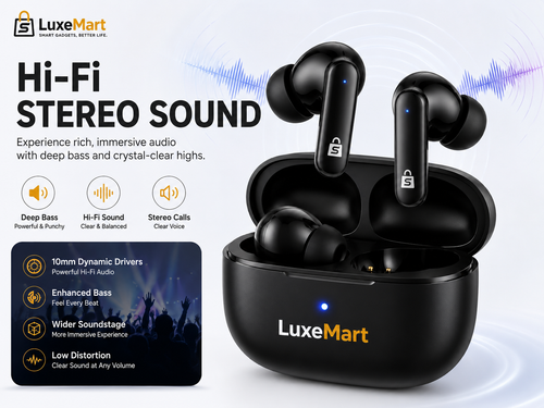 Bluetooth Wireless Earbuds with Charging Case