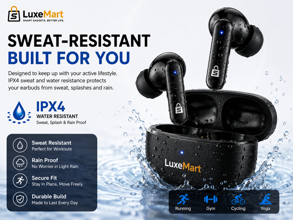 Bluetooth Wireless Earbuds with Charging Case