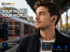 LuxeMart Wireless Bluetooth Earbuds – Hi-Fi Stereo Noise Reduction with Charging Case