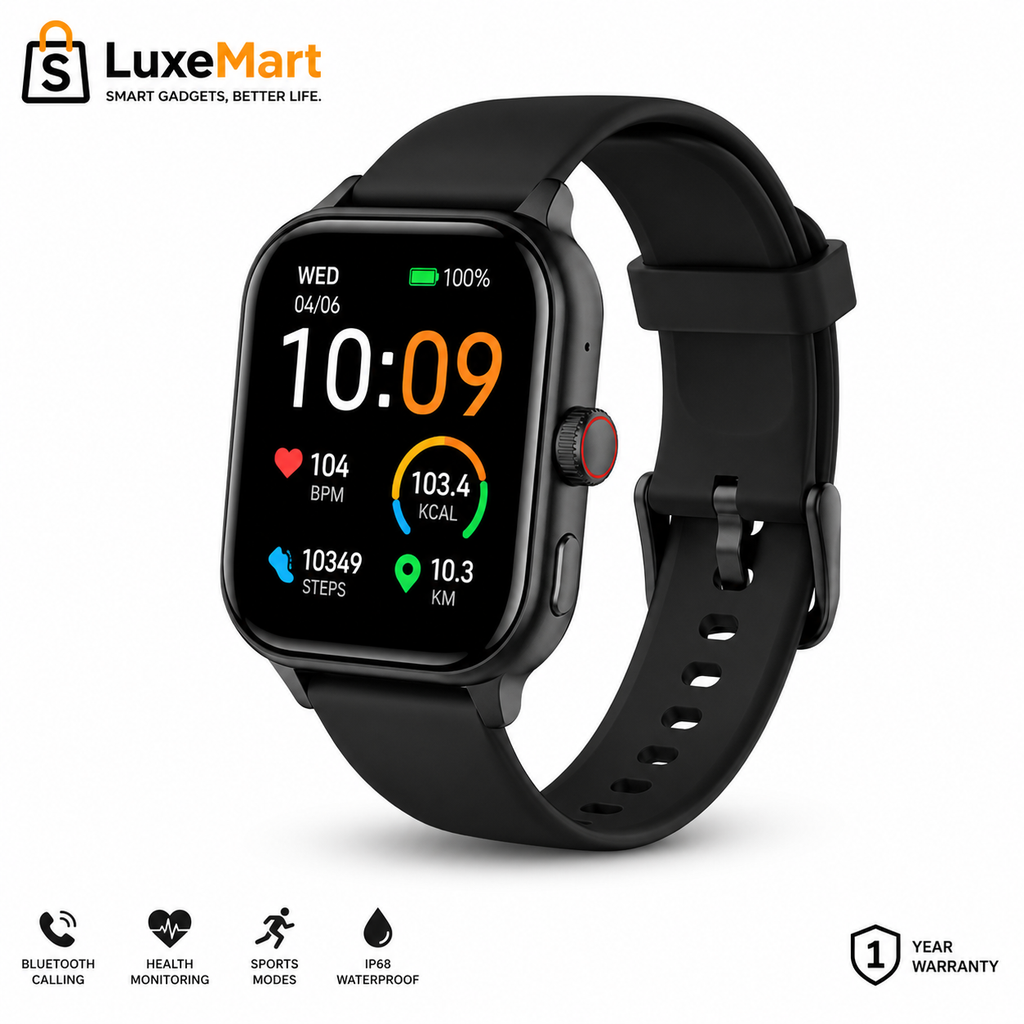 LuxeMart Smart Watch with Bluetooth Calling