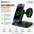 LuxeMart 3-in-1 Wireless Charging Station