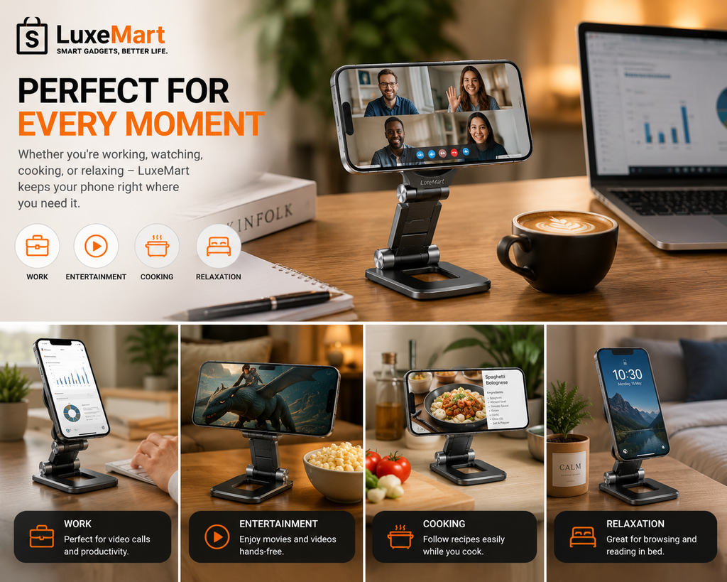 LuxeMart Magnetic Foldable Phone Stand