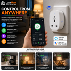 LuxeMart Smart Wi-Fi Plug with Energy Monitoring & Voice Control