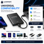 LuxeMart Portable USB-C External SSD – Ultra-Fast High-Speed Storage