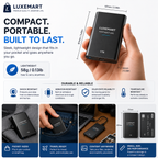 LuxeMart Portable USB-C External SSD – Ultra-Fast High-Speed Storage