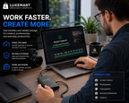 LuxeMart Portable USB-C External SSD – Ultra-Fast High-Speed Storage