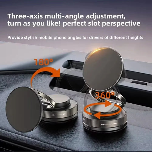 360° Magnetic Car Phone Holder – Strong Suction Dashboard Mount