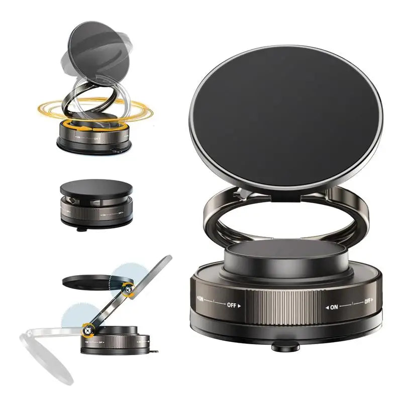 360° Magnetic Car Phone Holder – Strong Suction Dashboard Mount
